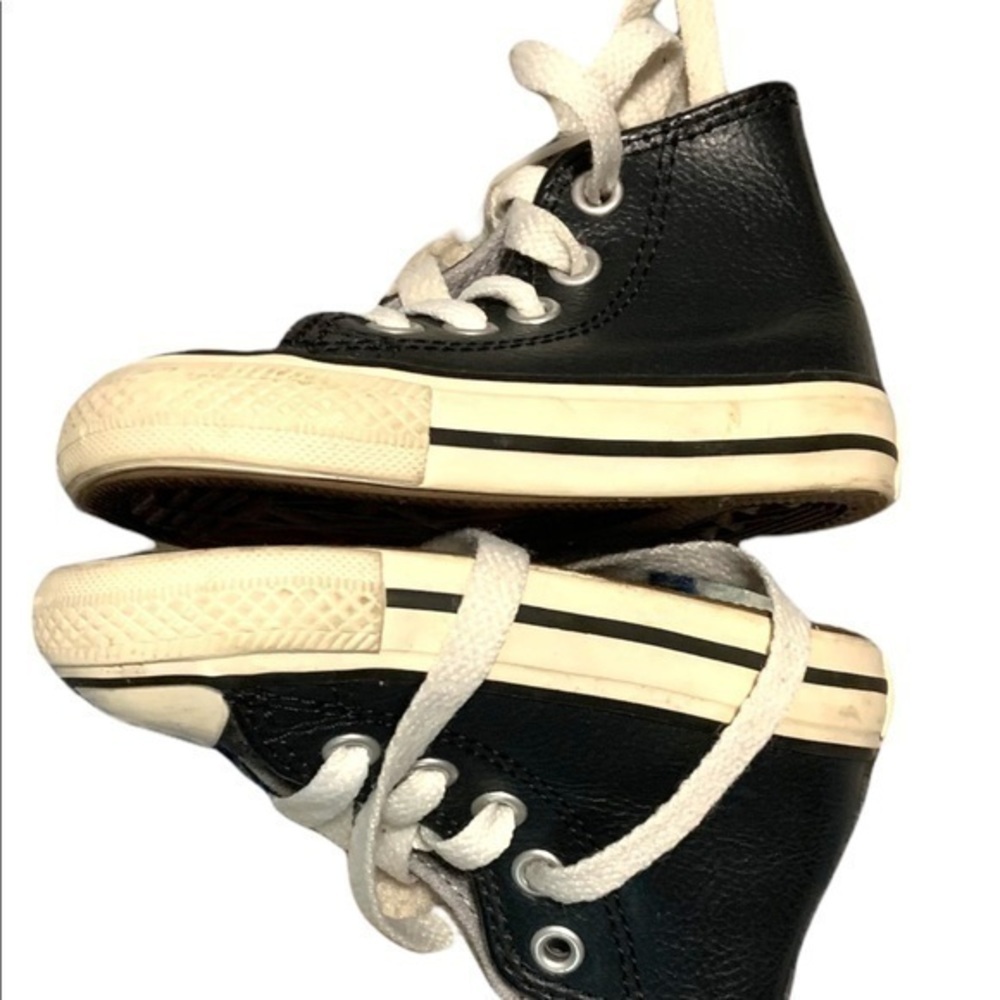 Converse Chuck Taylor All Star Hi Toddler's Shoes Black/Egret/Egret 754401c - Picture 7 of 16